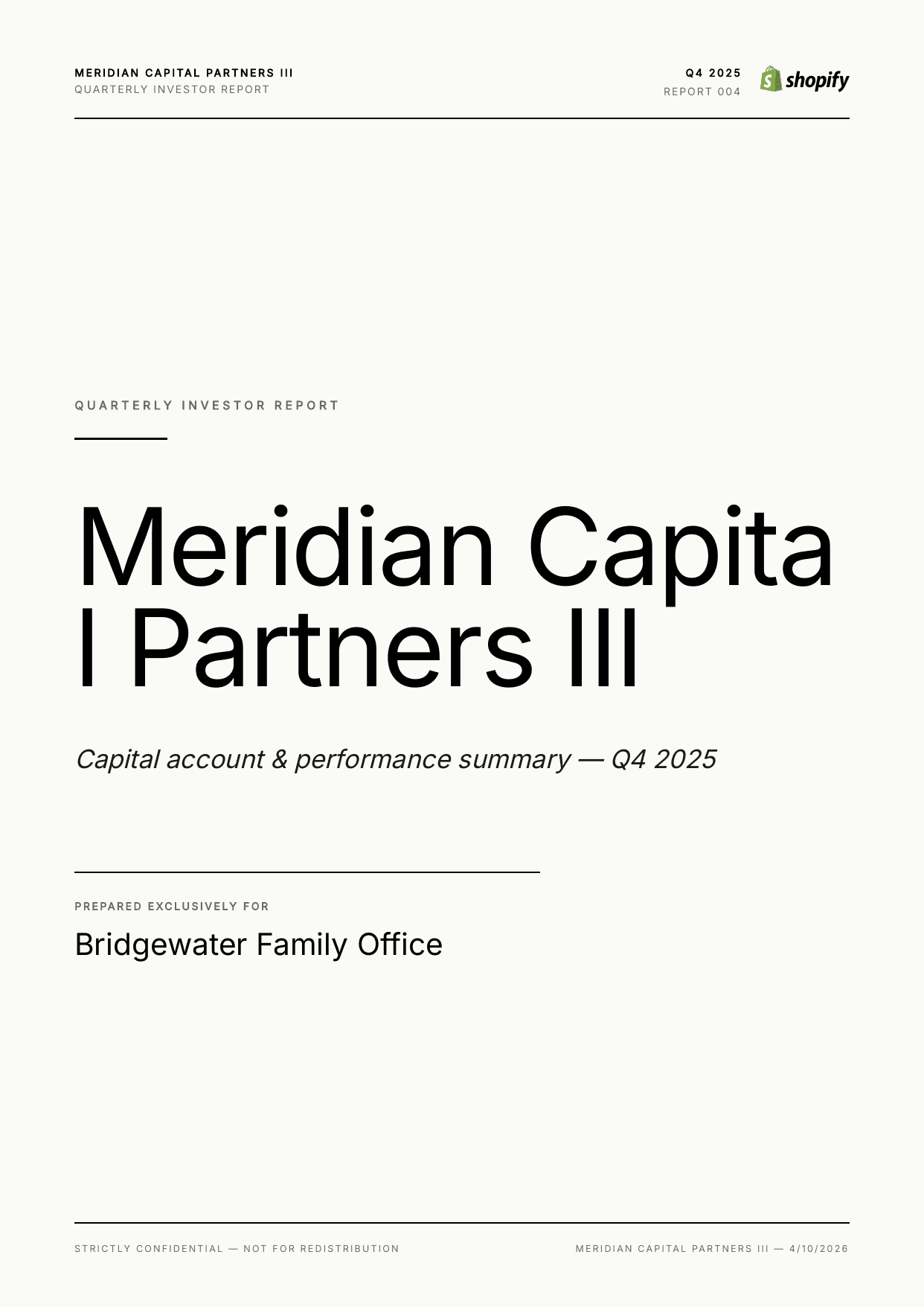 Investor report template generated from Airtable with portfolio data