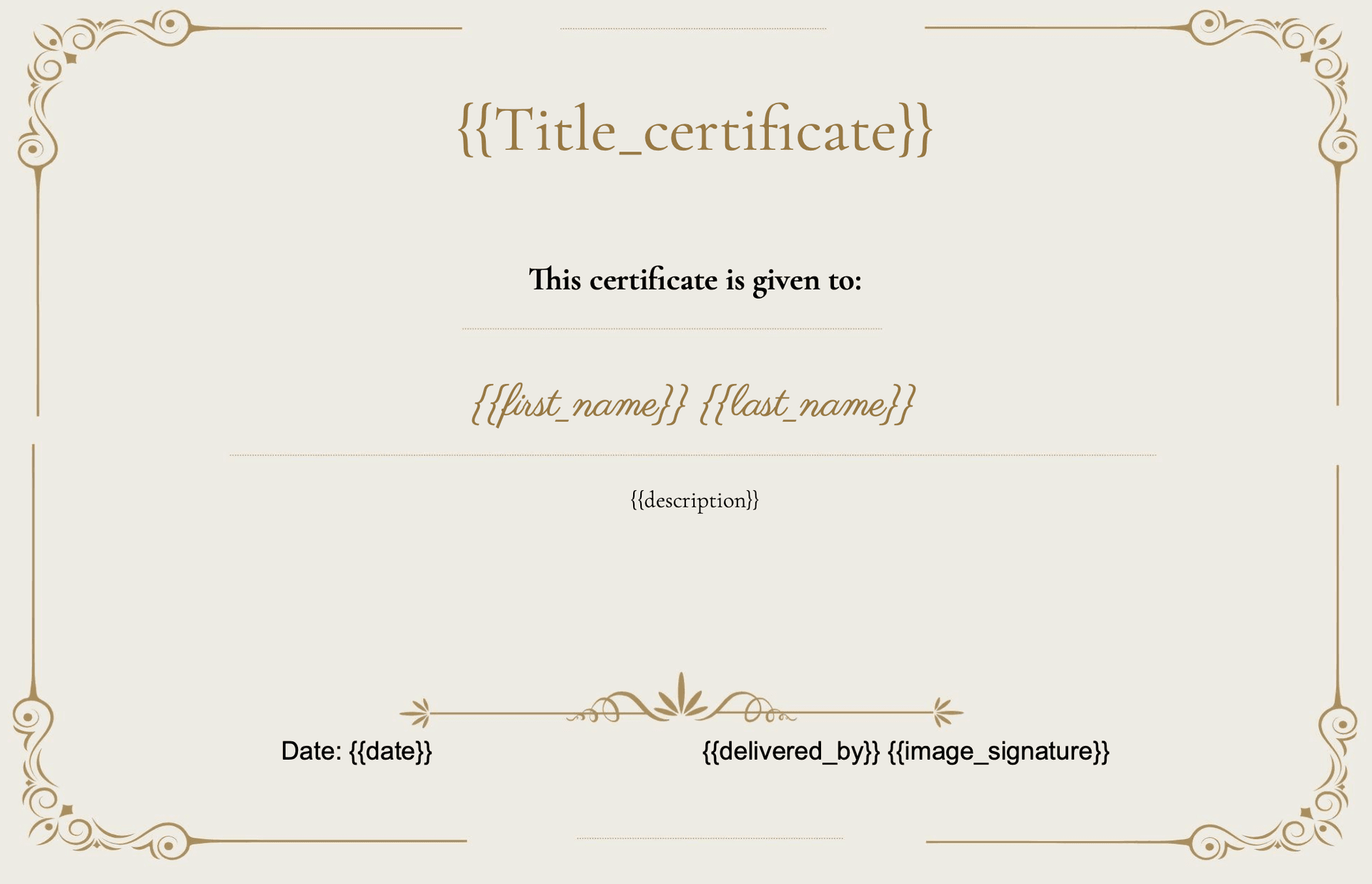 Template preview