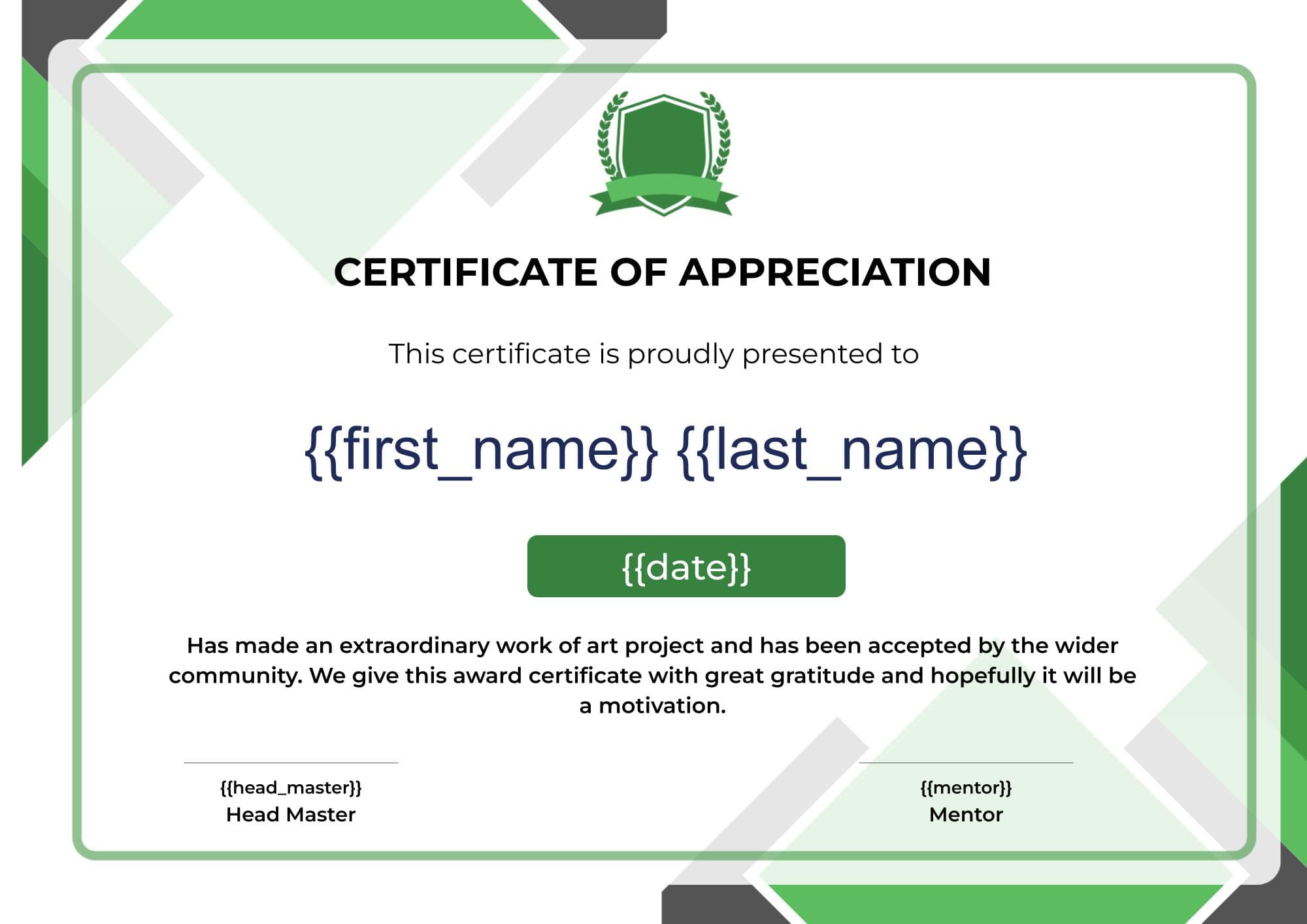 Green certificate