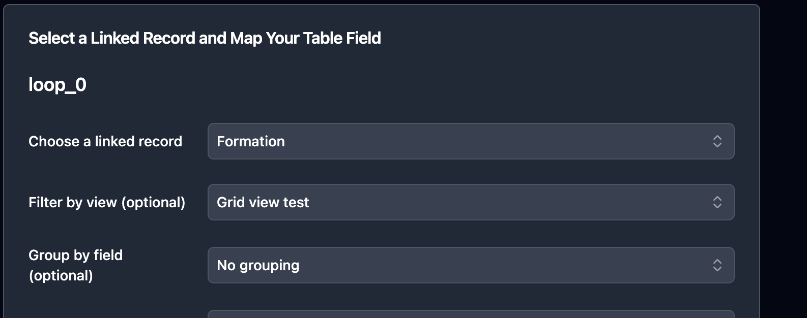 Select a sorted view for your linked records in TypeFlow